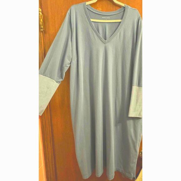 Universal Standard Dresses & Skirts - Universal Standard Shirt Dress L 22/24 Pima Cotton Gray Office Casual Cozy Soft